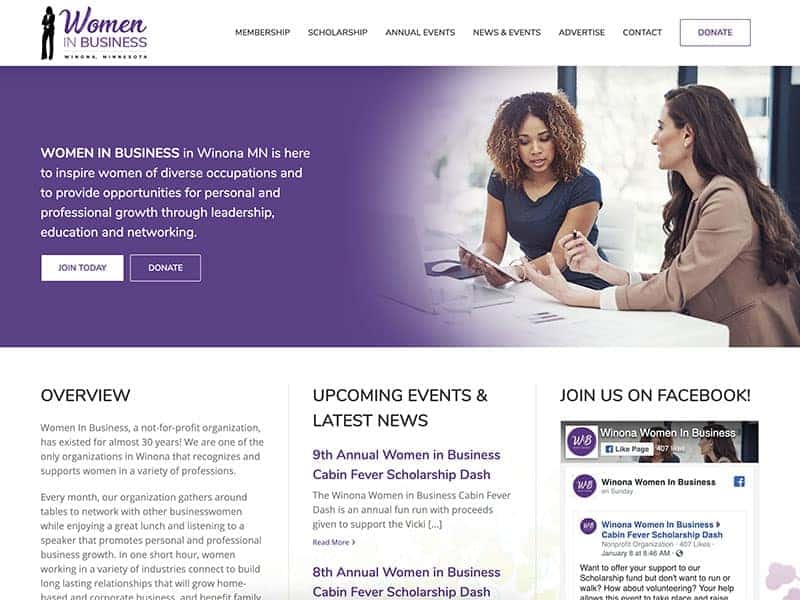 Website Update: Women in Business